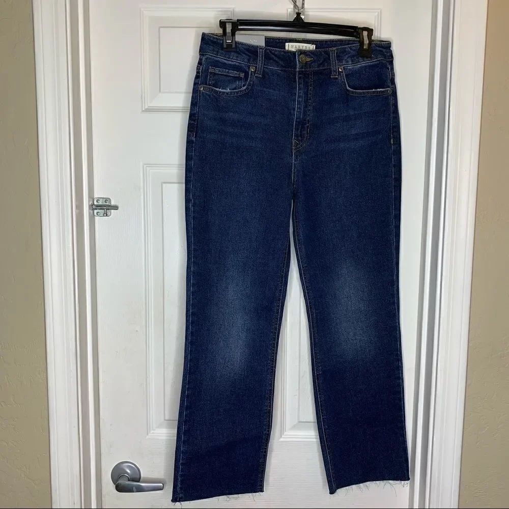 Harper Heritage High Rise Straight Leg Crop Jeans